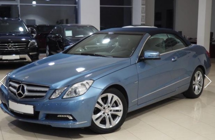 Left hand drive MERCEDES E CLASS E250 CDI CABRIOLET